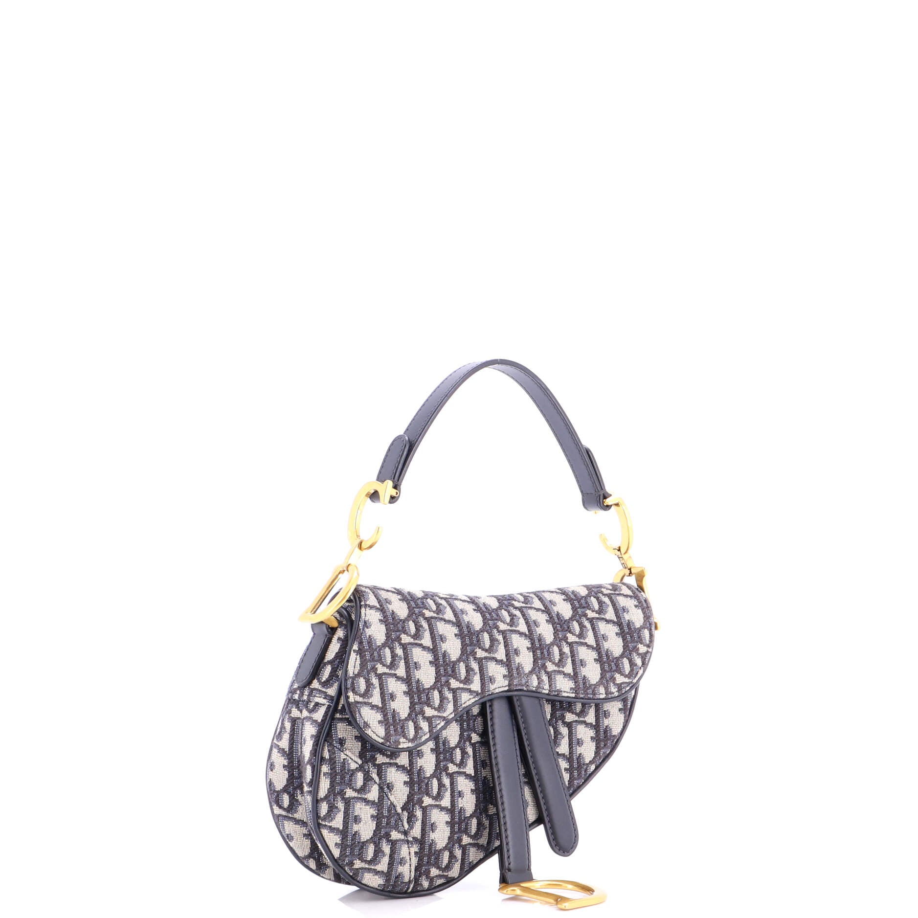 Saddle Handbag Oblique Canvas Mini