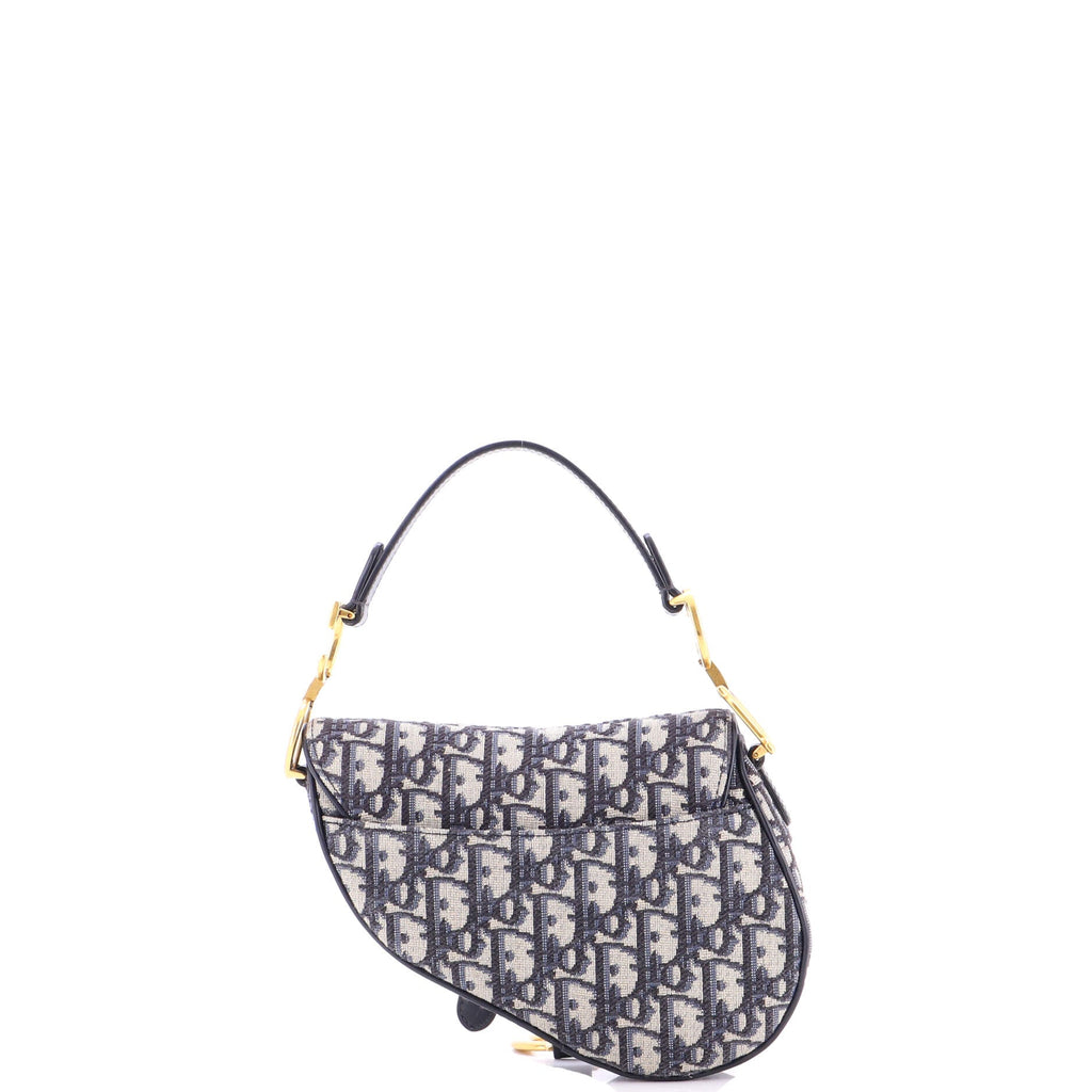 Saddle Handbag Oblique Canvas Mini