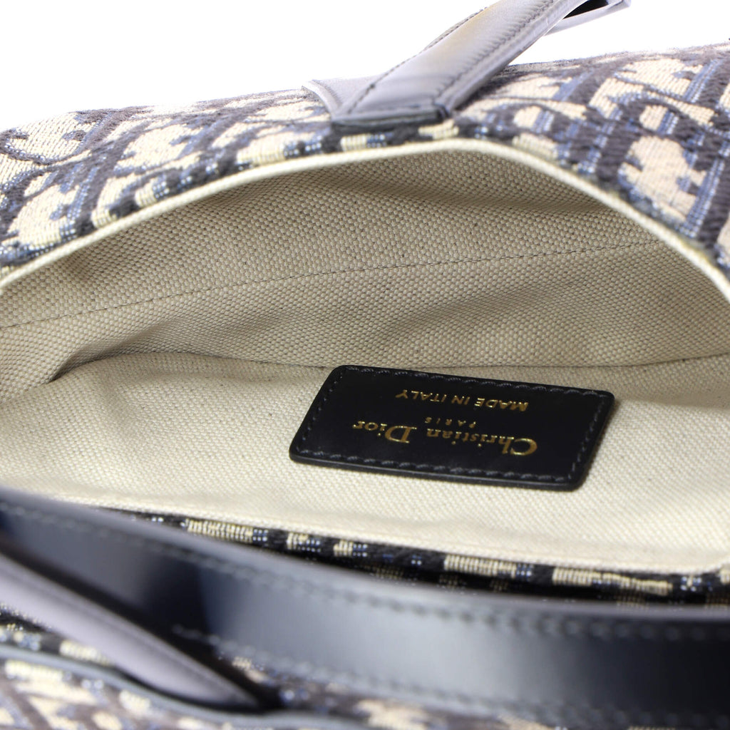 Saddle Handbag Oblique Canvas Mini