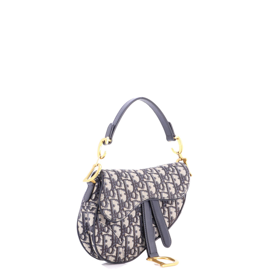 Saddle Handbag Oblique Canvas Mini