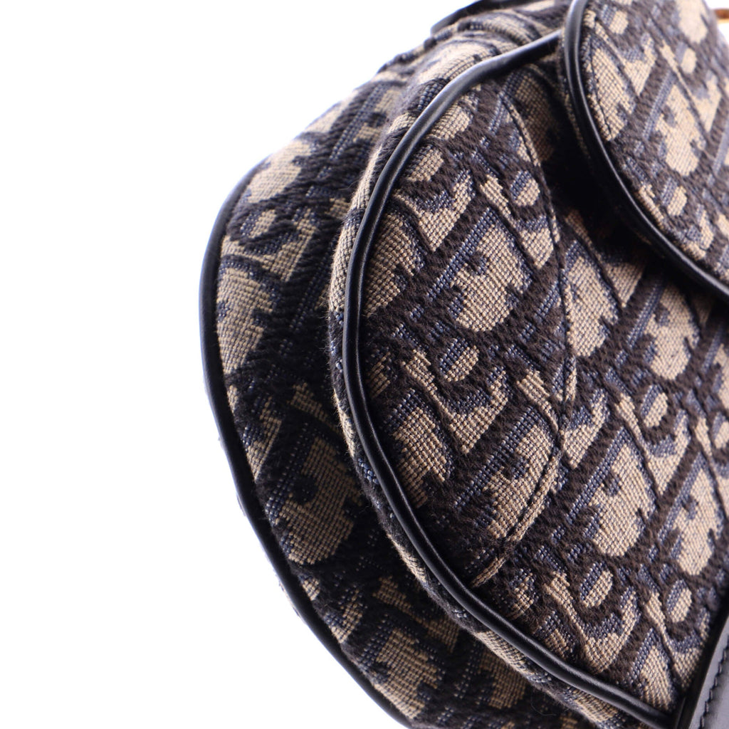 Saddle Handbag Oblique Canvas Mini