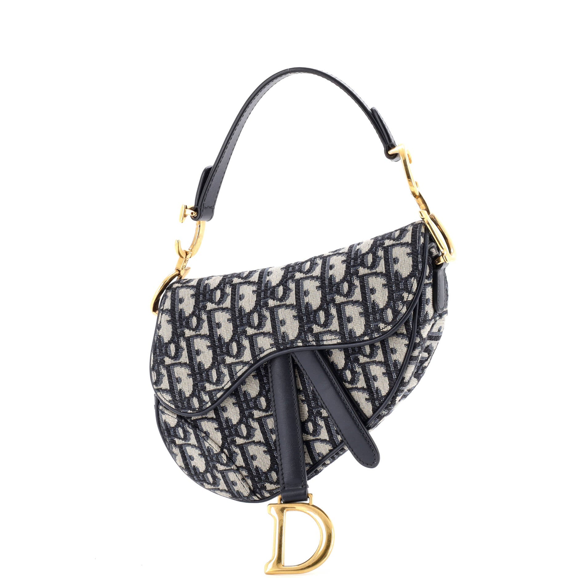 Saddle Handbag Oblique Canvas Mini