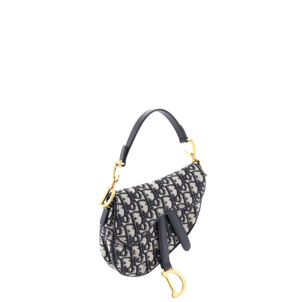 Saddle Handbag Oblique Canvas Mini