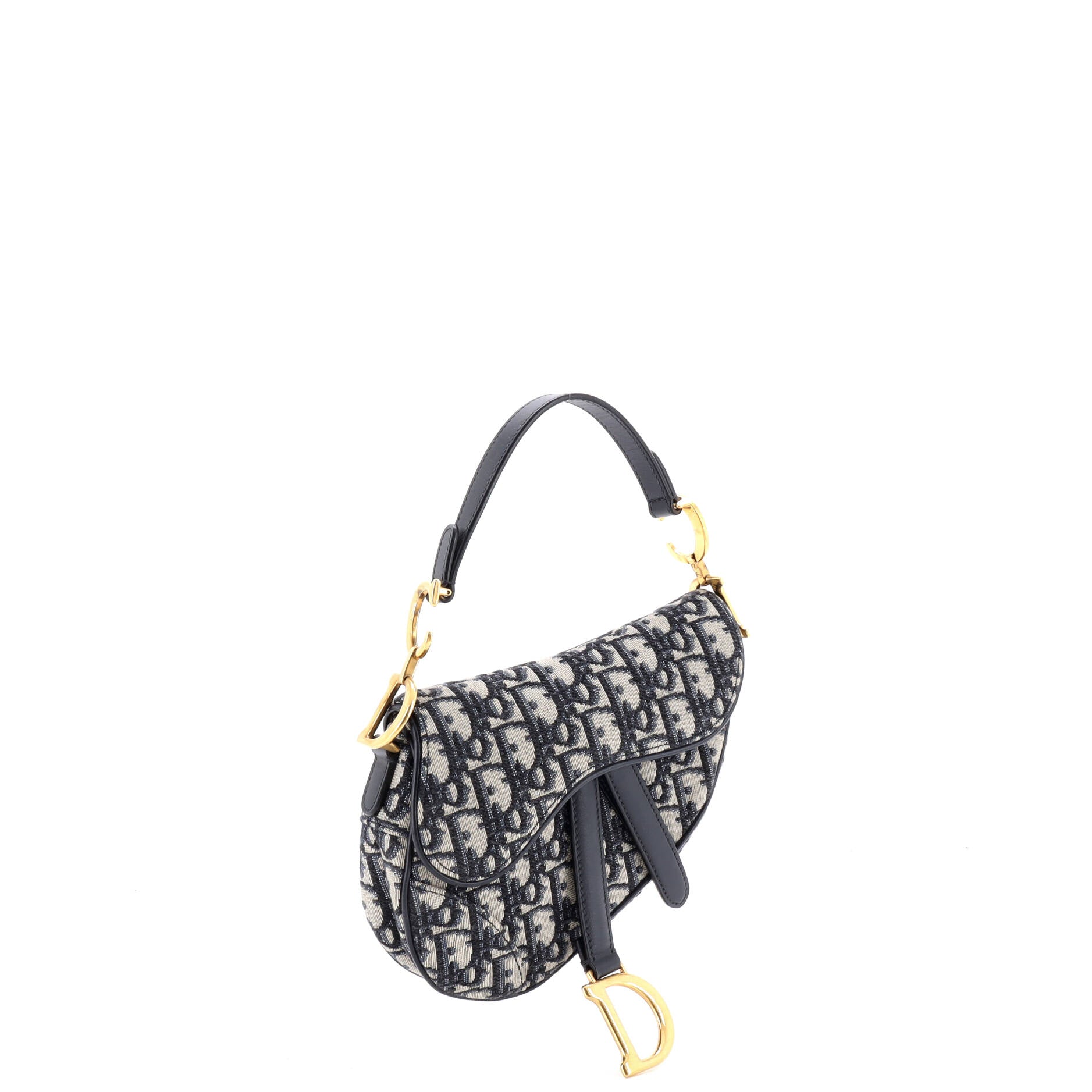 Saddle Handbag Oblique Canvas Mini
