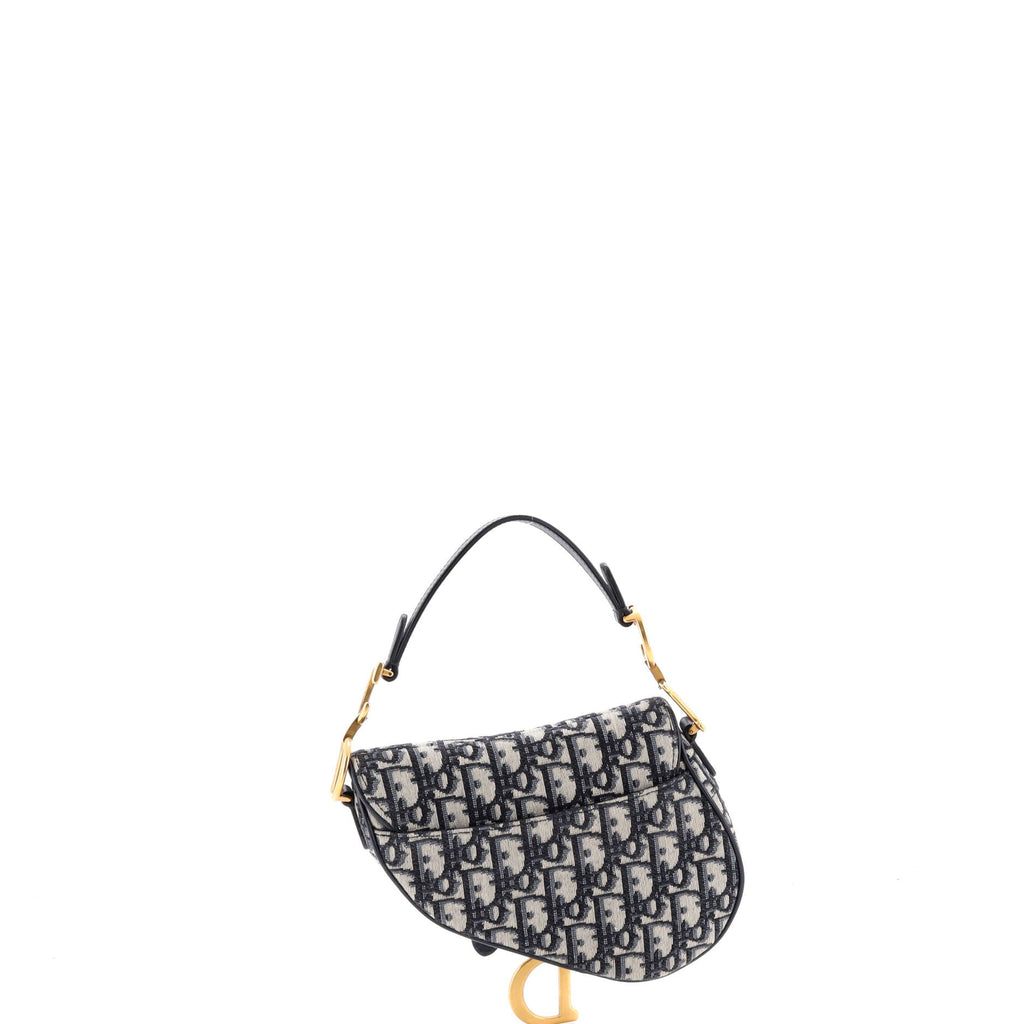 Saddle Handbag Oblique Canvas Mini