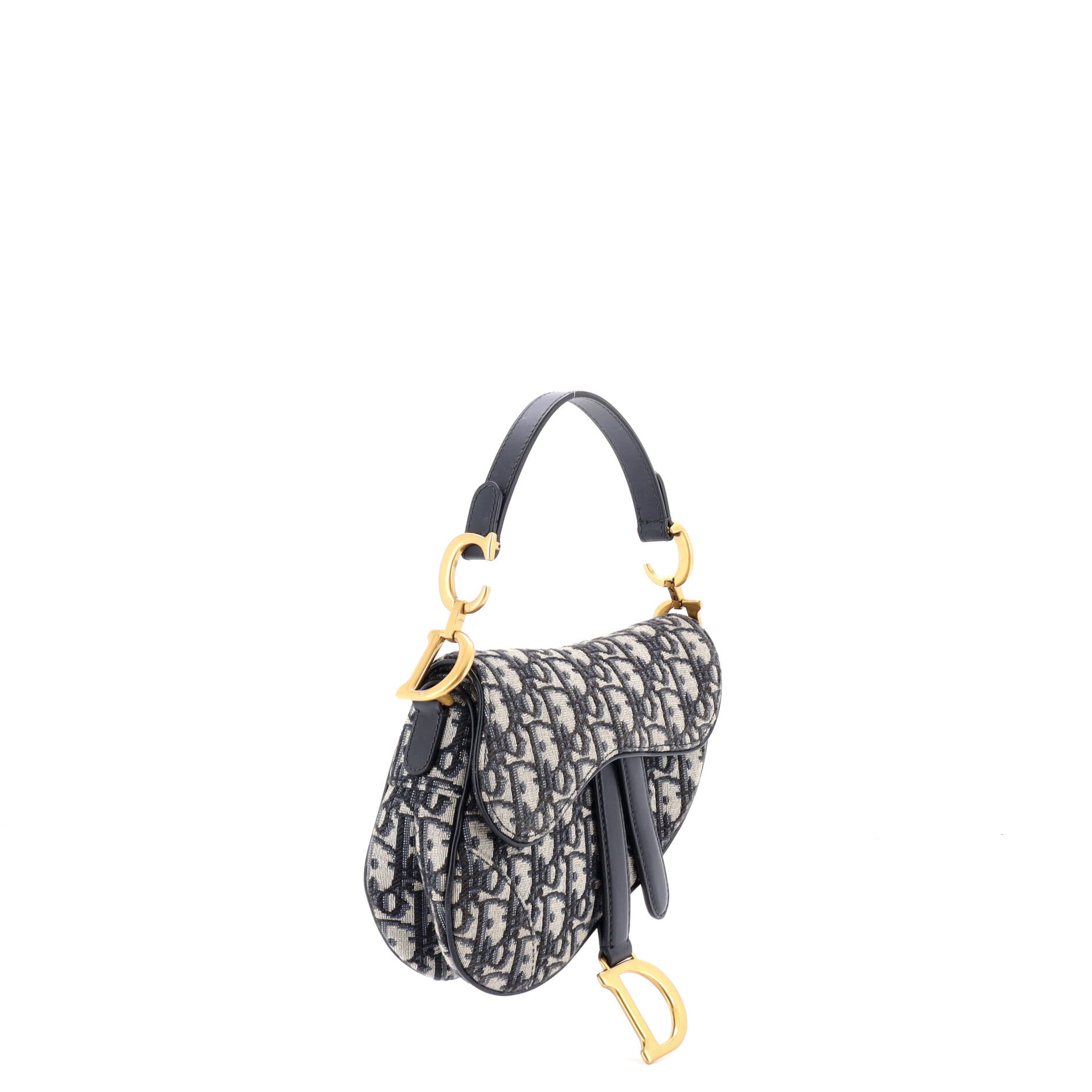 Saddle Handbag Oblique Canvas Mini