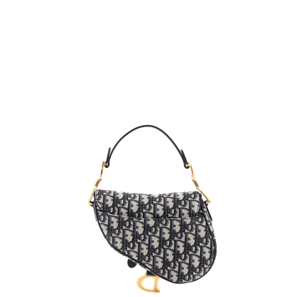 Saddle Handbag Oblique Canvas Mini