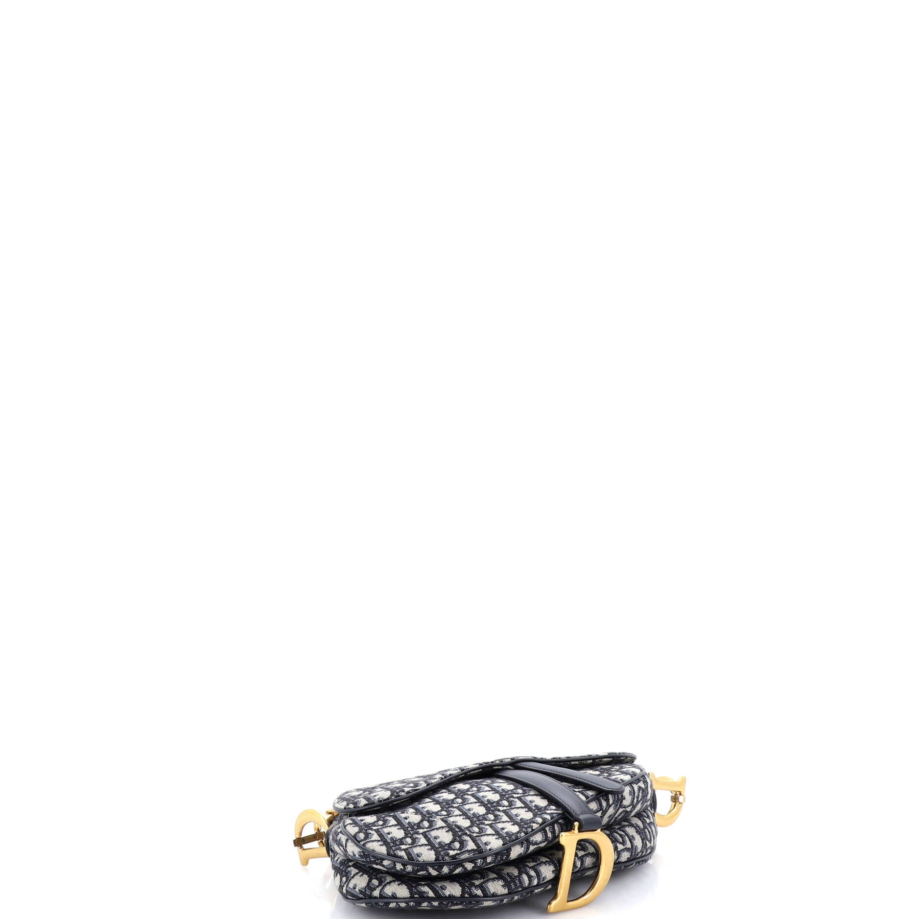 Saddle Handbag with Strap Oblique Canvas Medium