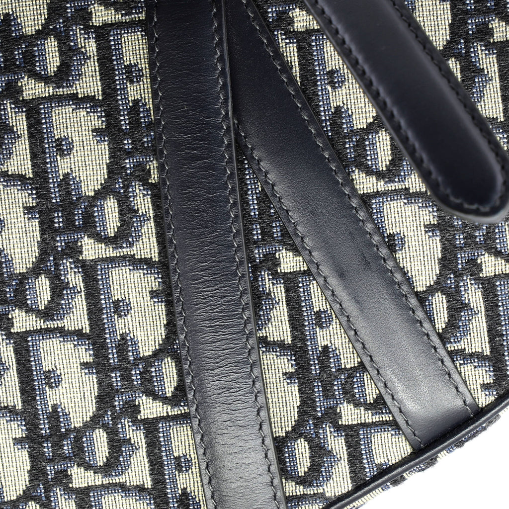 Saddle Handbag with Strap Oblique Canvas Medium