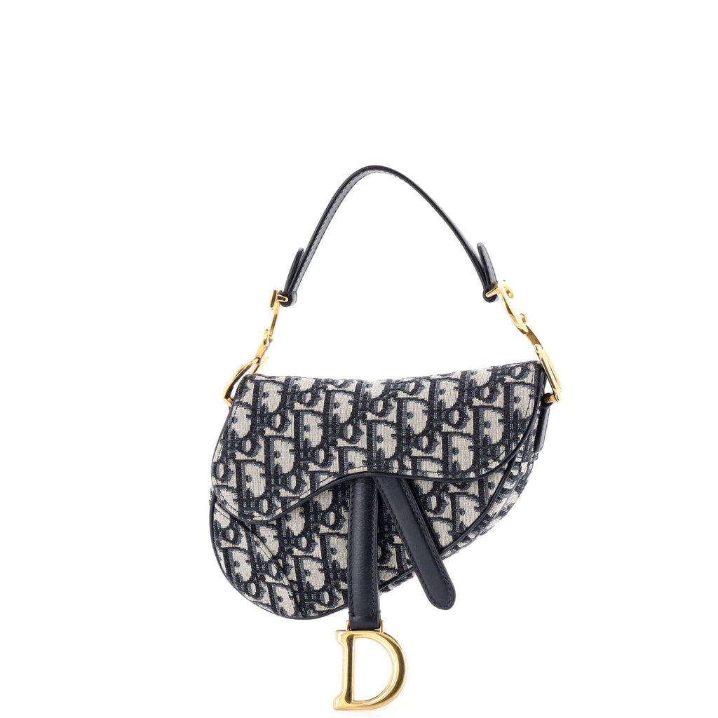 Saddle Handbag Oblique Canvas Mini