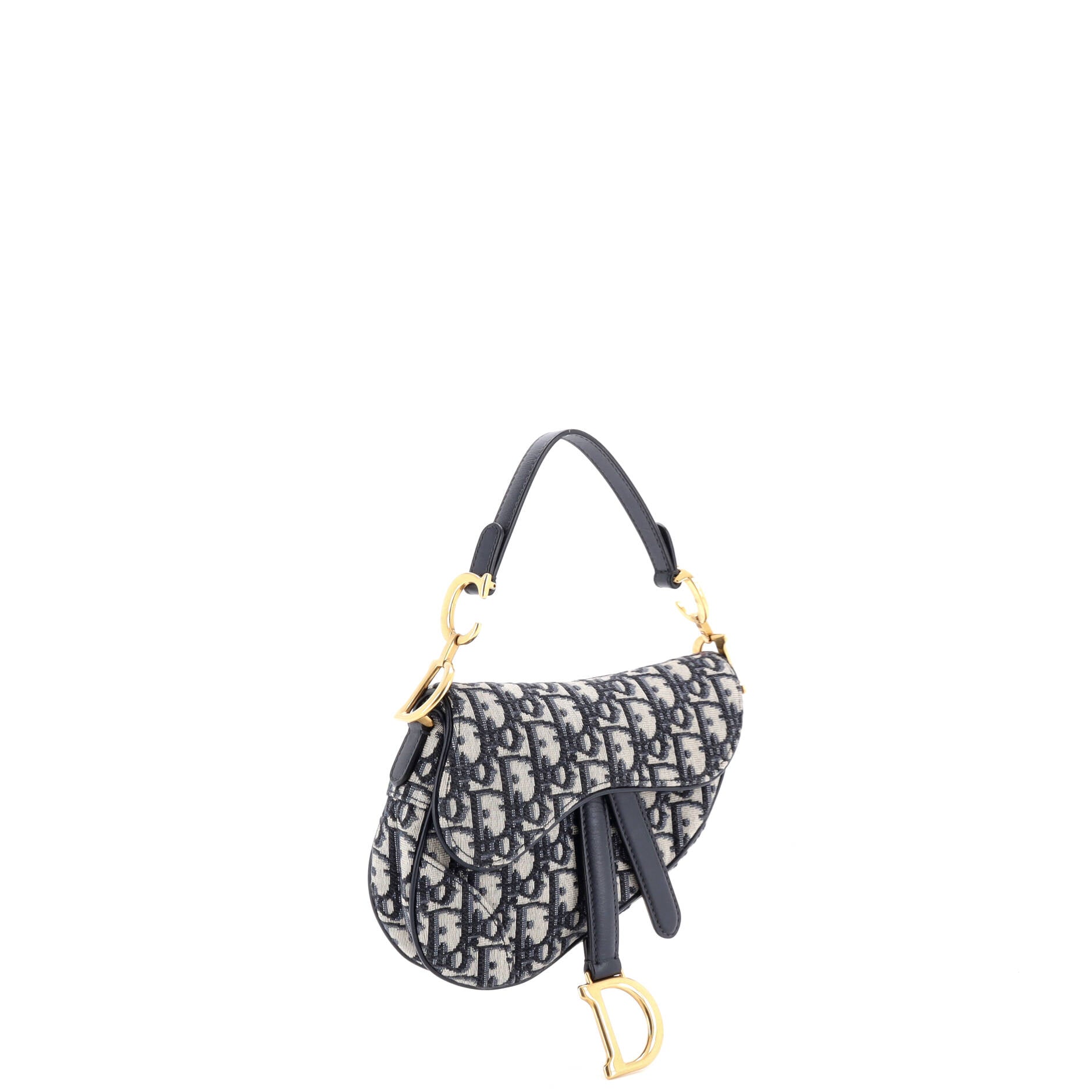 Saddle Handbag Oblique Canvas Mini