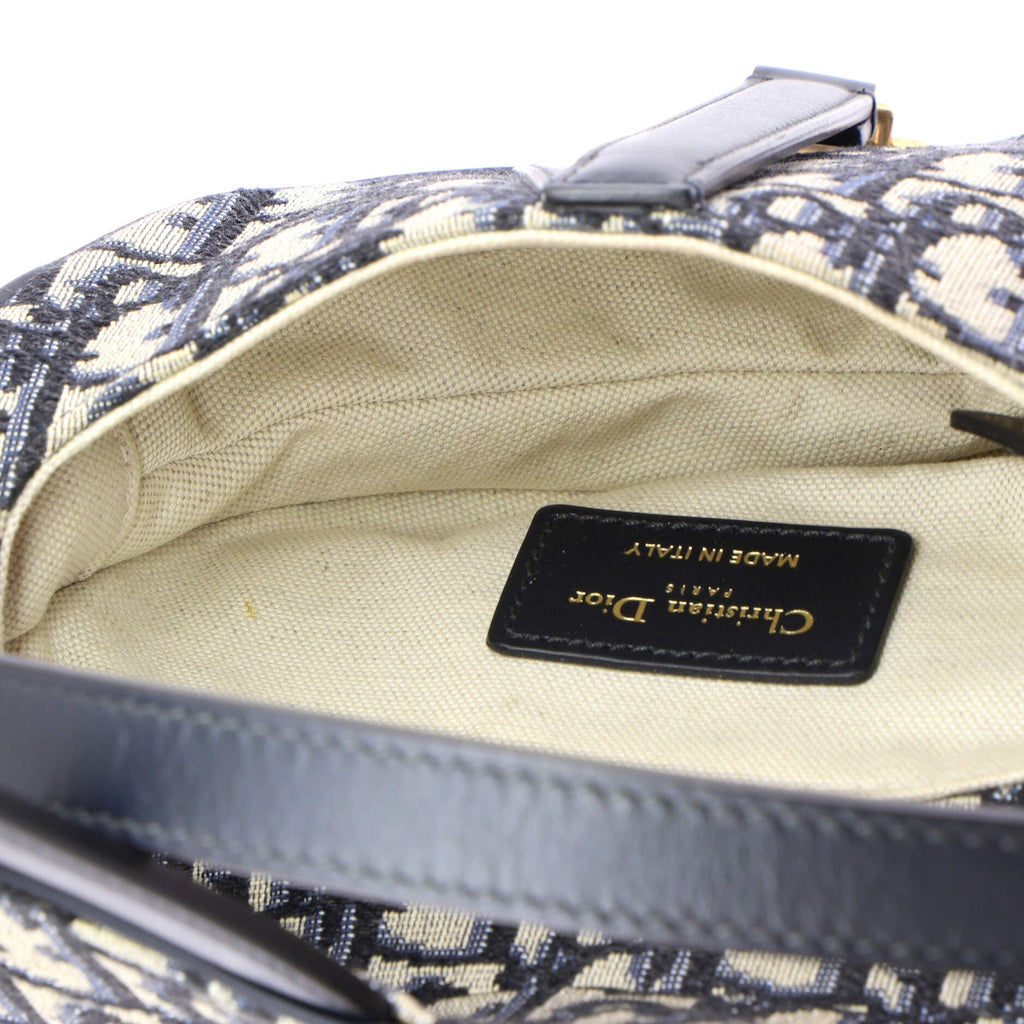 Saddle Handbag Oblique Canvas Mini