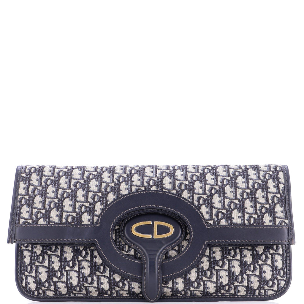 Fold Over Clutch Oblique Canvas