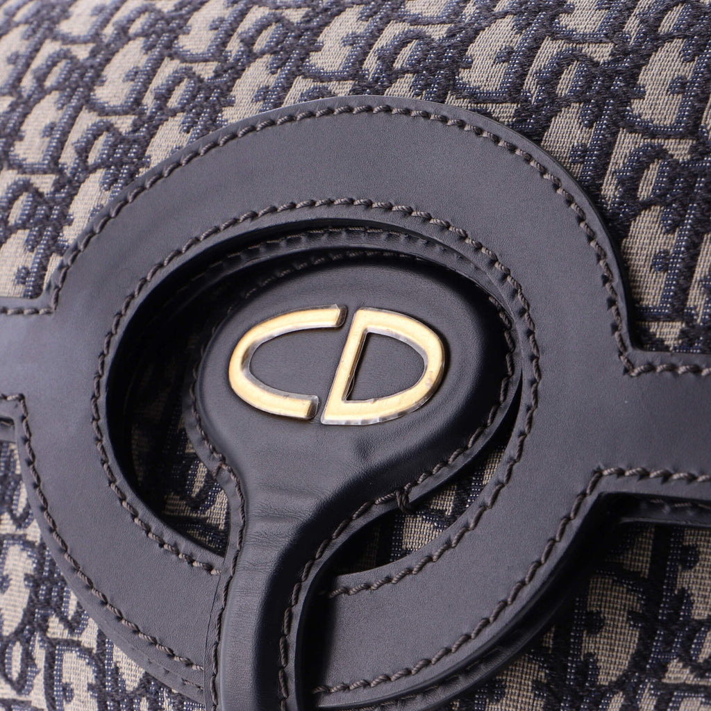 Fold Over Clutch Oblique Canvas