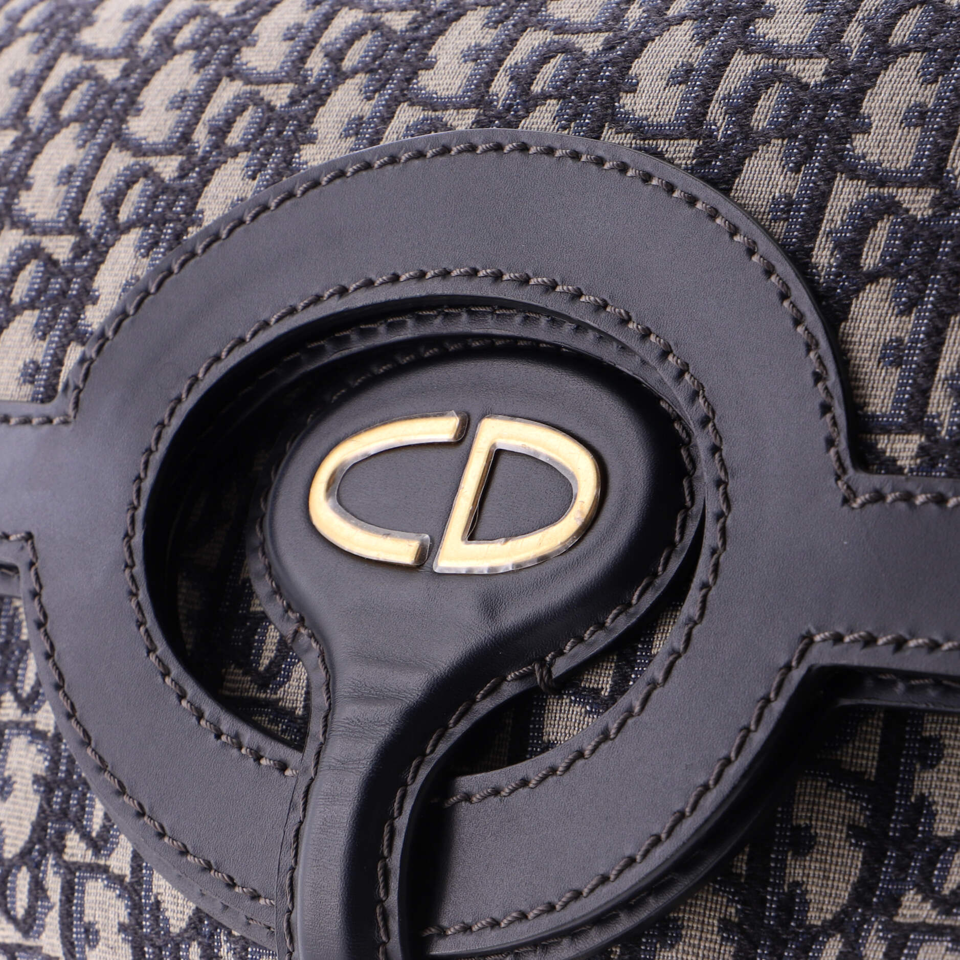 Fold Over Clutch Oblique Canvas