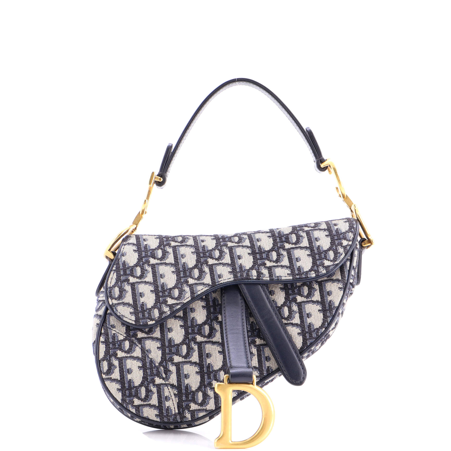 Saddle Handbag Oblique Canvas Mini