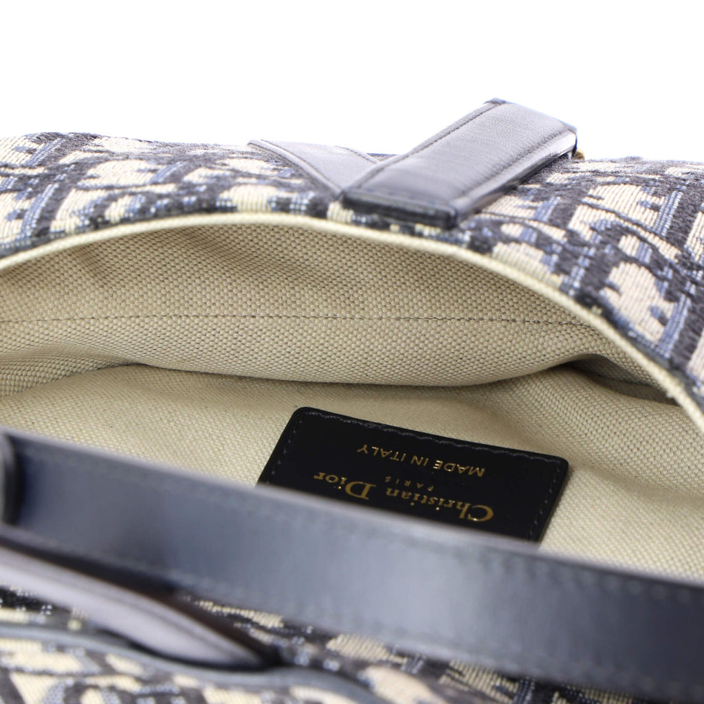Saddle Handbag Oblique Canvas Mini