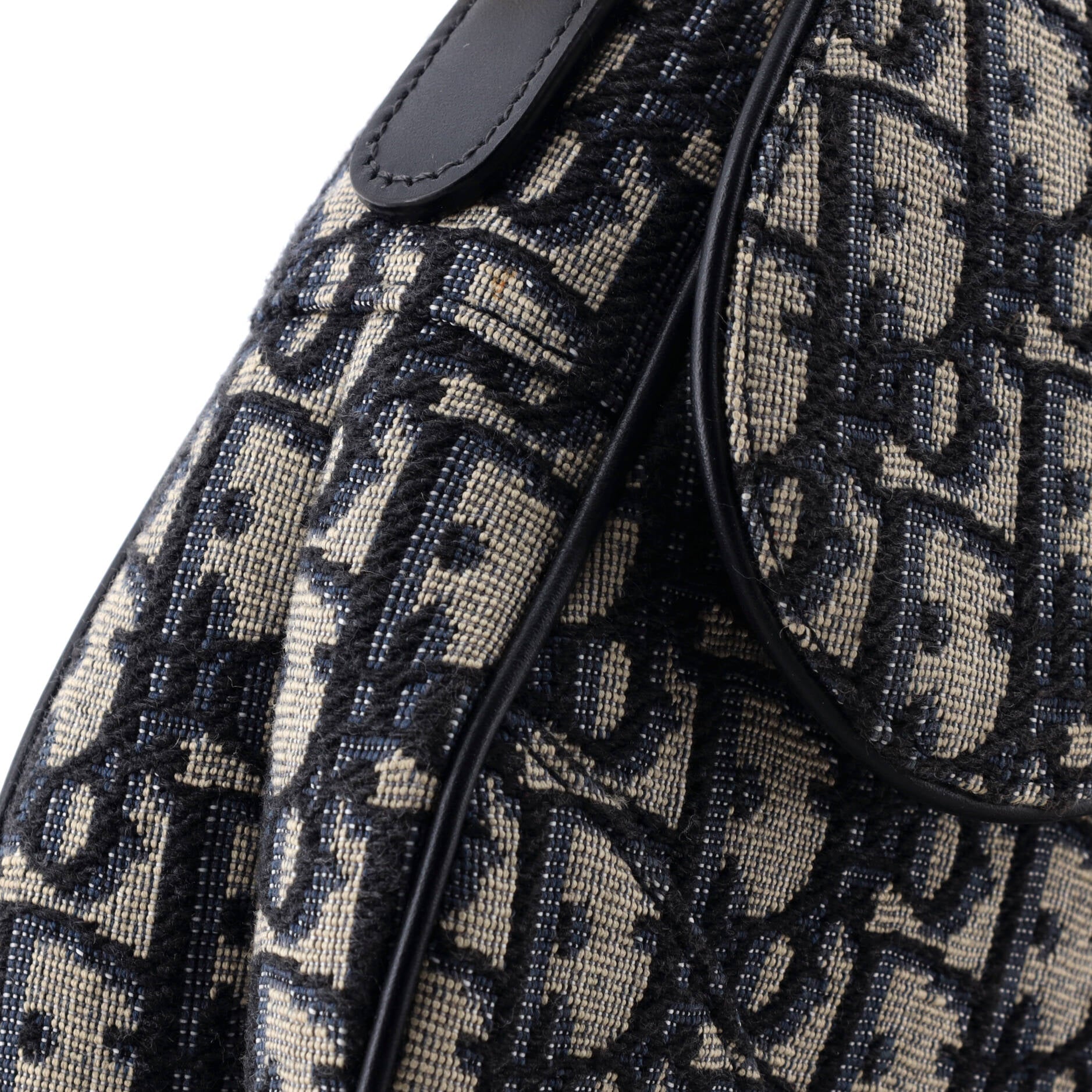 Saddle Handbag with Strap Oblique Canvas Medium