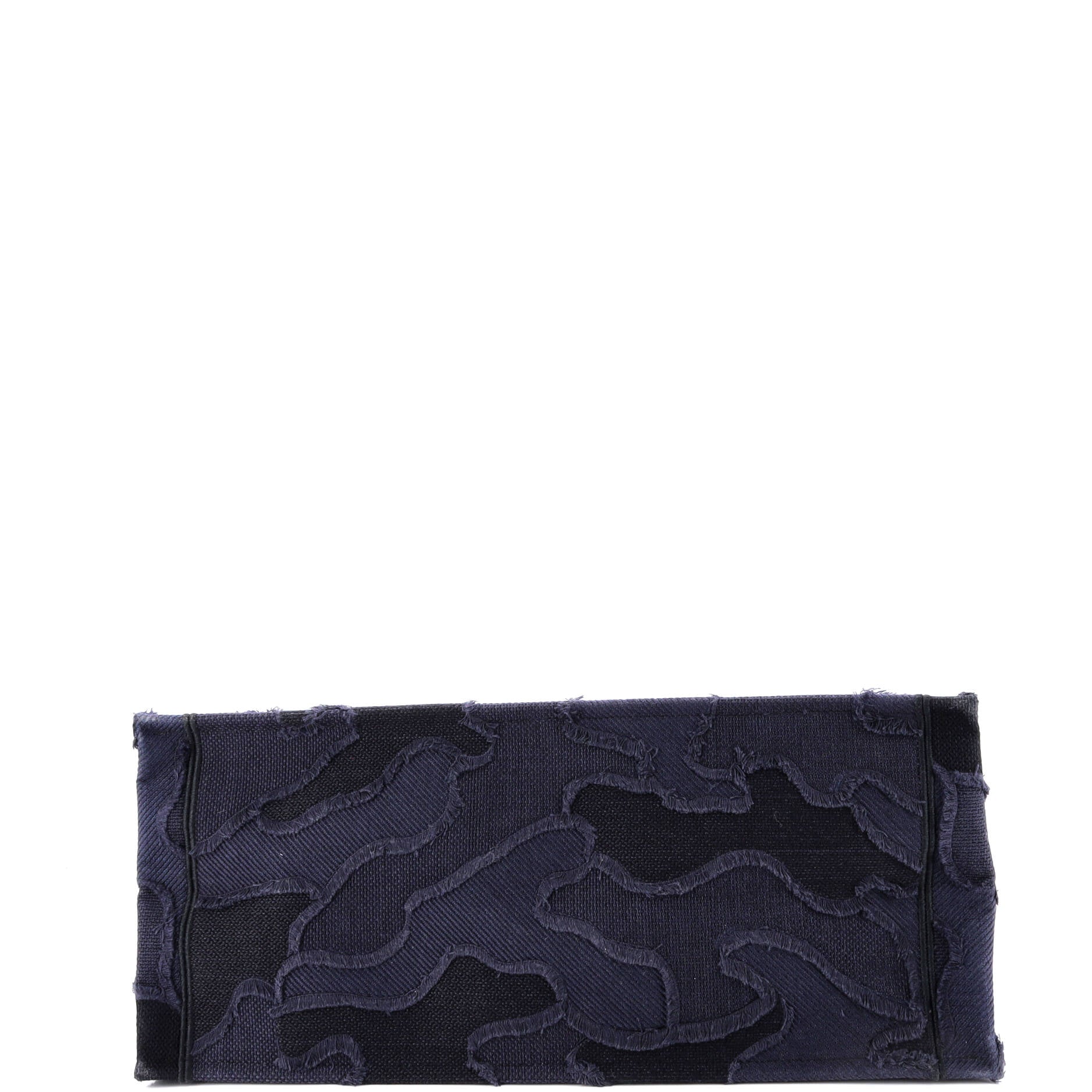 Book Tote Camouflage Embroidered Canvas Large