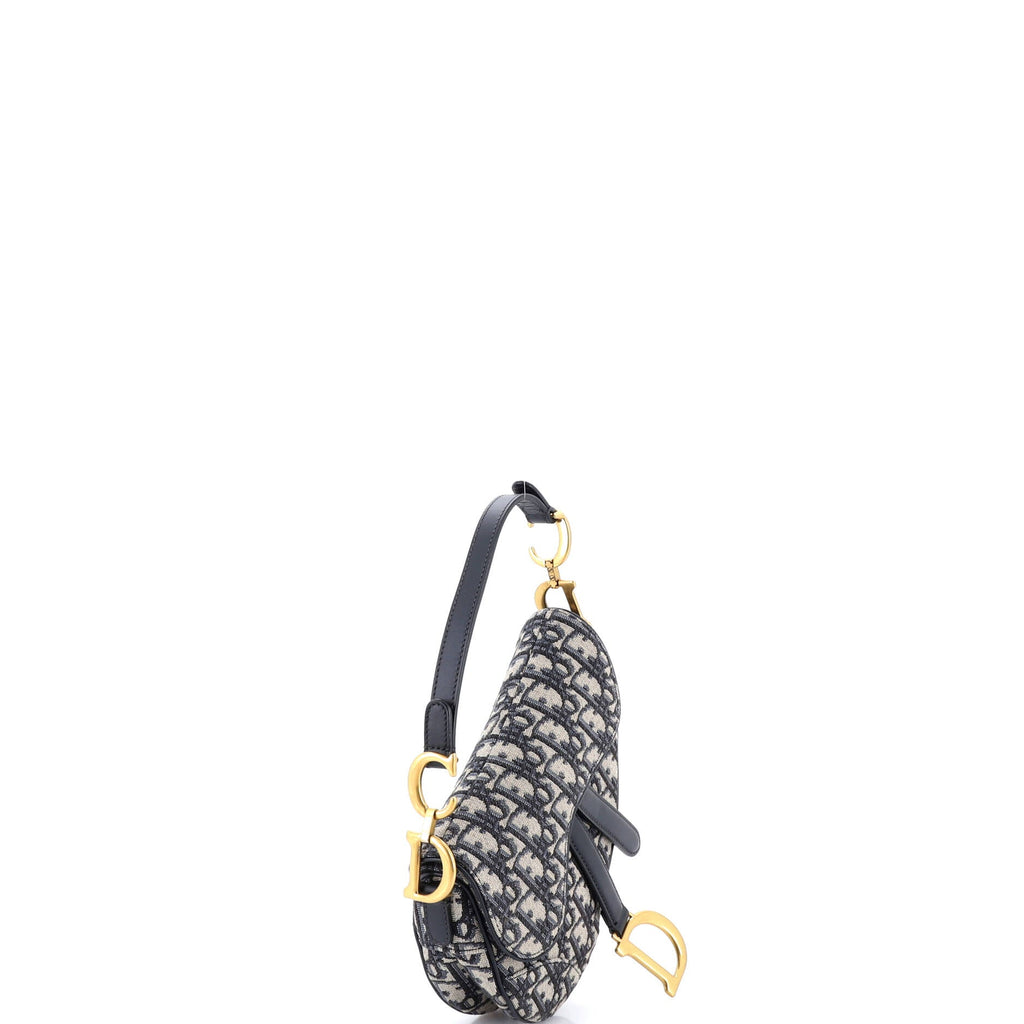 Saddle Handbag Oblique Canvas Mini