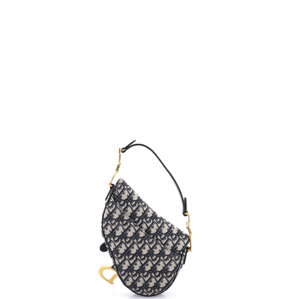 Saddle Handbag Oblique Canvas Mini