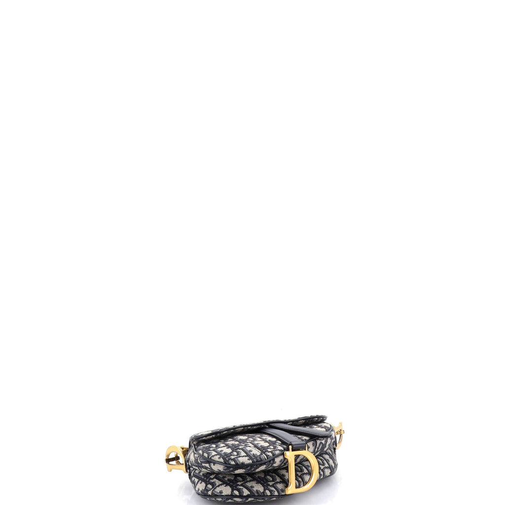 Saddle Handbag Oblique Canvas Mini