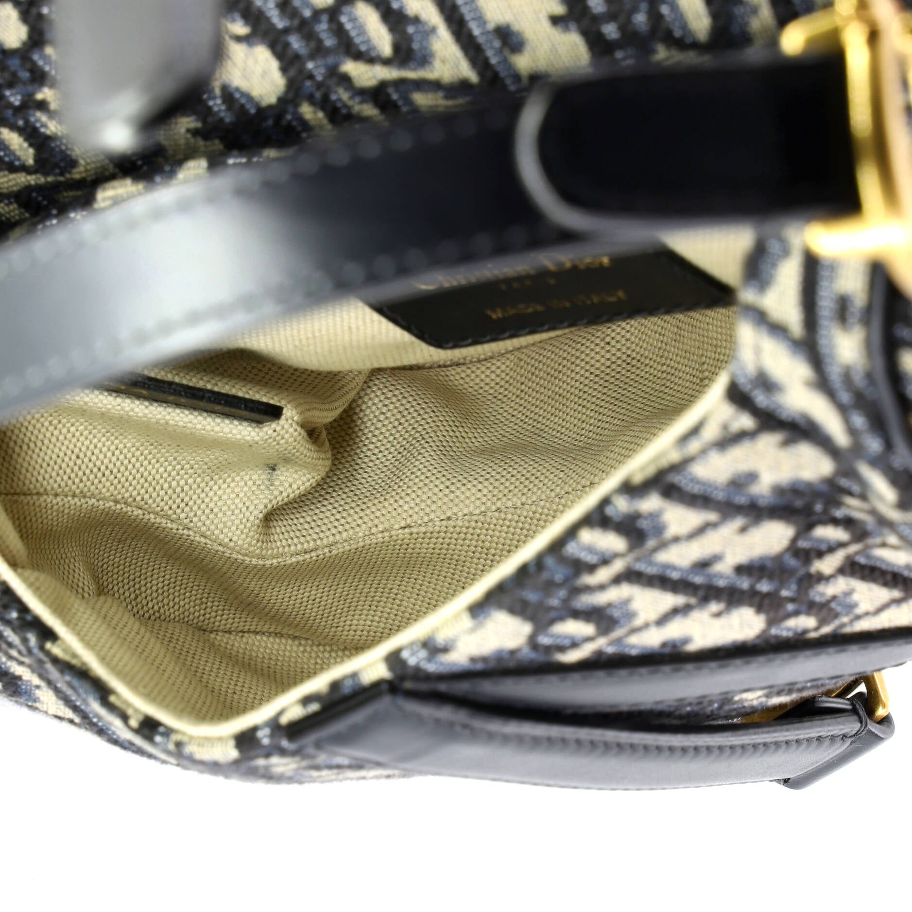 Saddle Handbag Oblique Canvas Mini