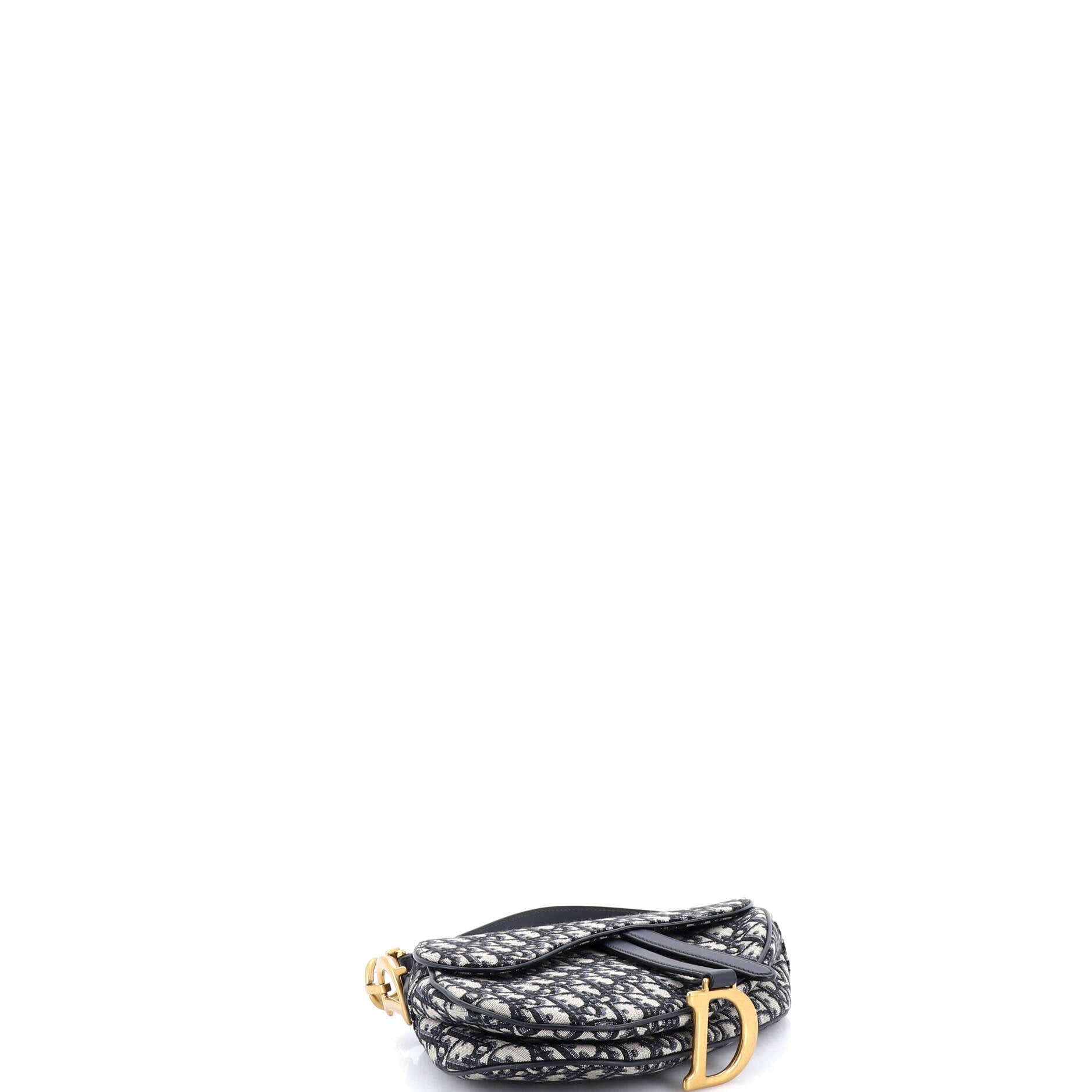 Saddle Handbag with Strap Oblique Canvas Medium