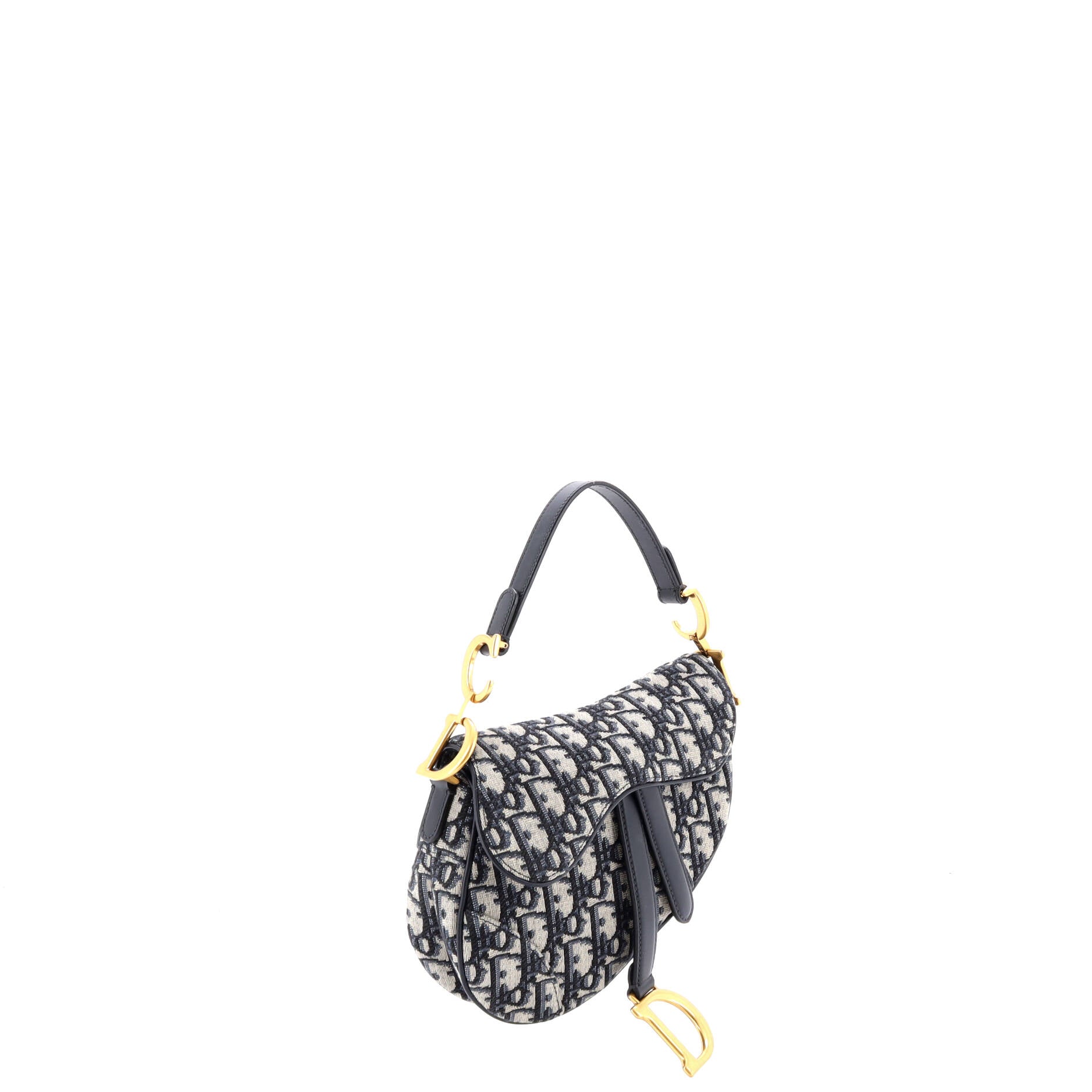 Saddle Handbag Oblique Canvas Mini