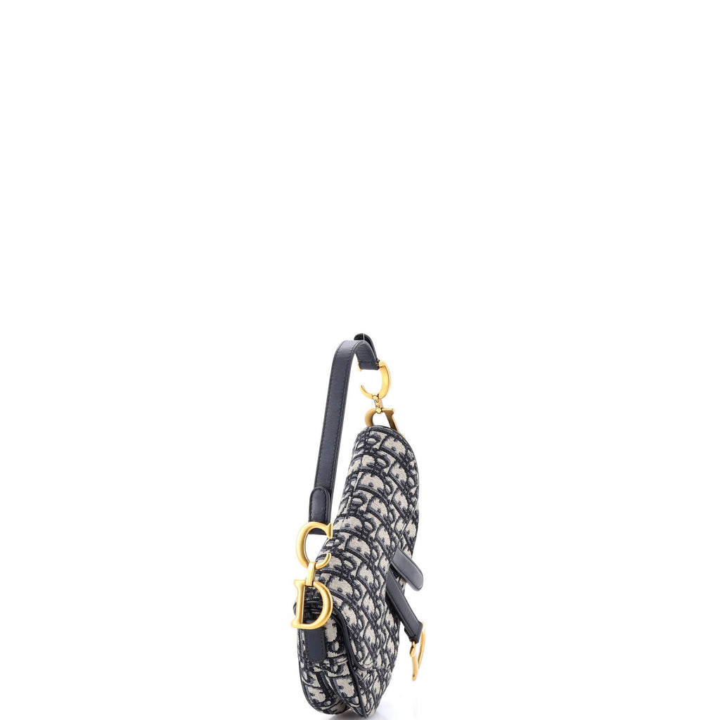 Saddle Handbag Oblique Canvas Mini