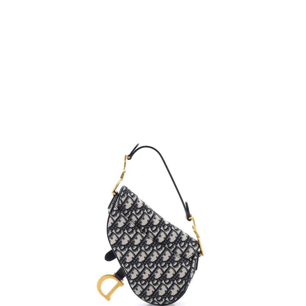 Saddle Handbag Oblique Canvas Mini