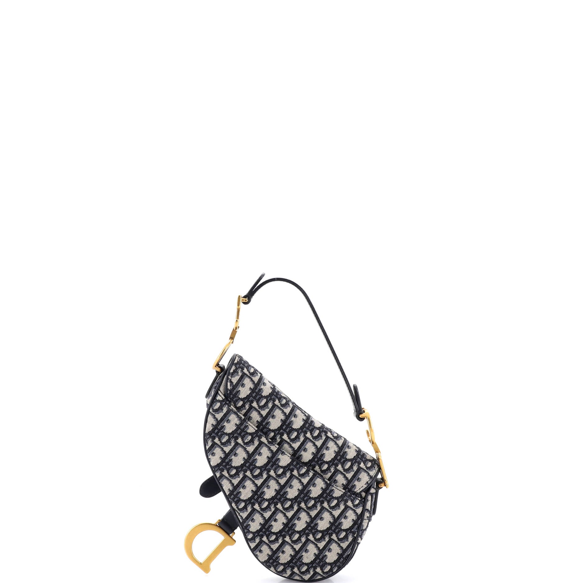 Saddle Handbag Oblique Canvas Mini
