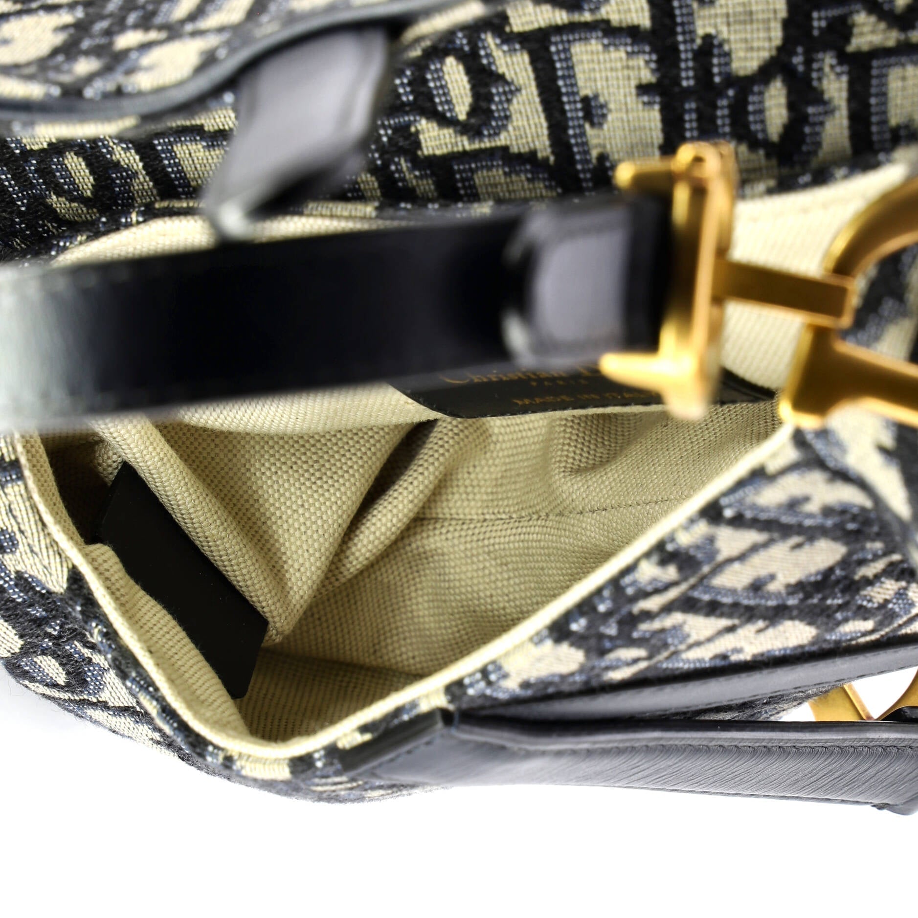 Saddle Handbag Oblique Canvas Mini
