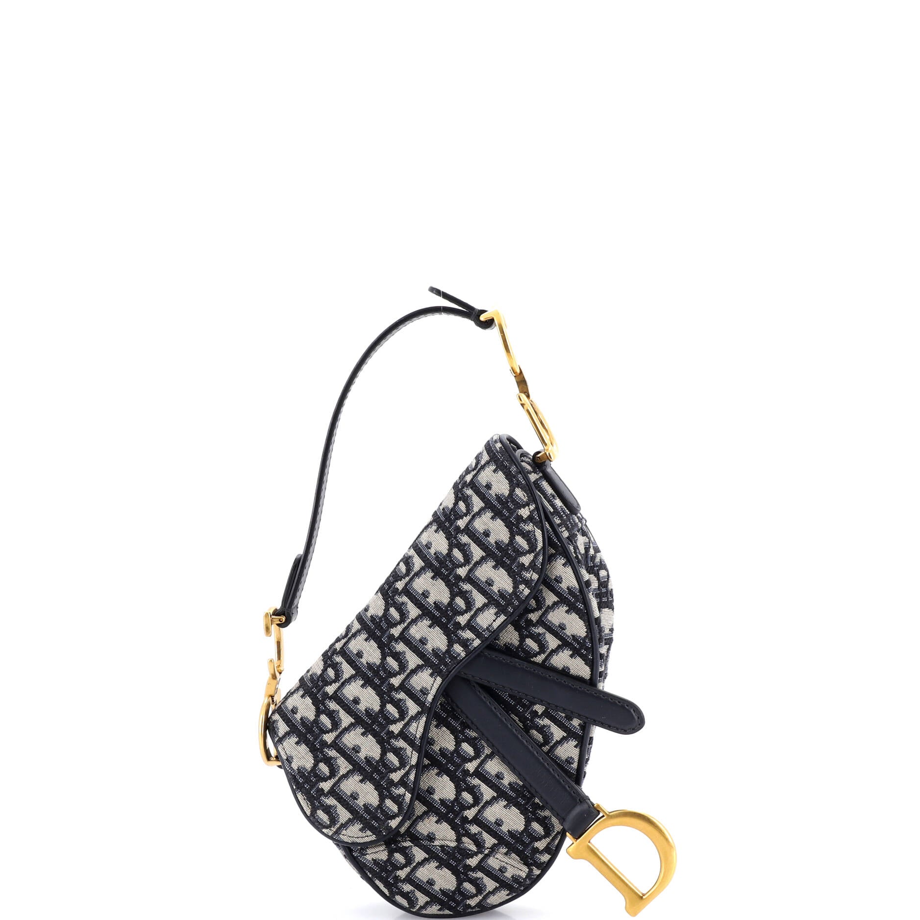 Saddle Handbag Oblique Canvas Mini