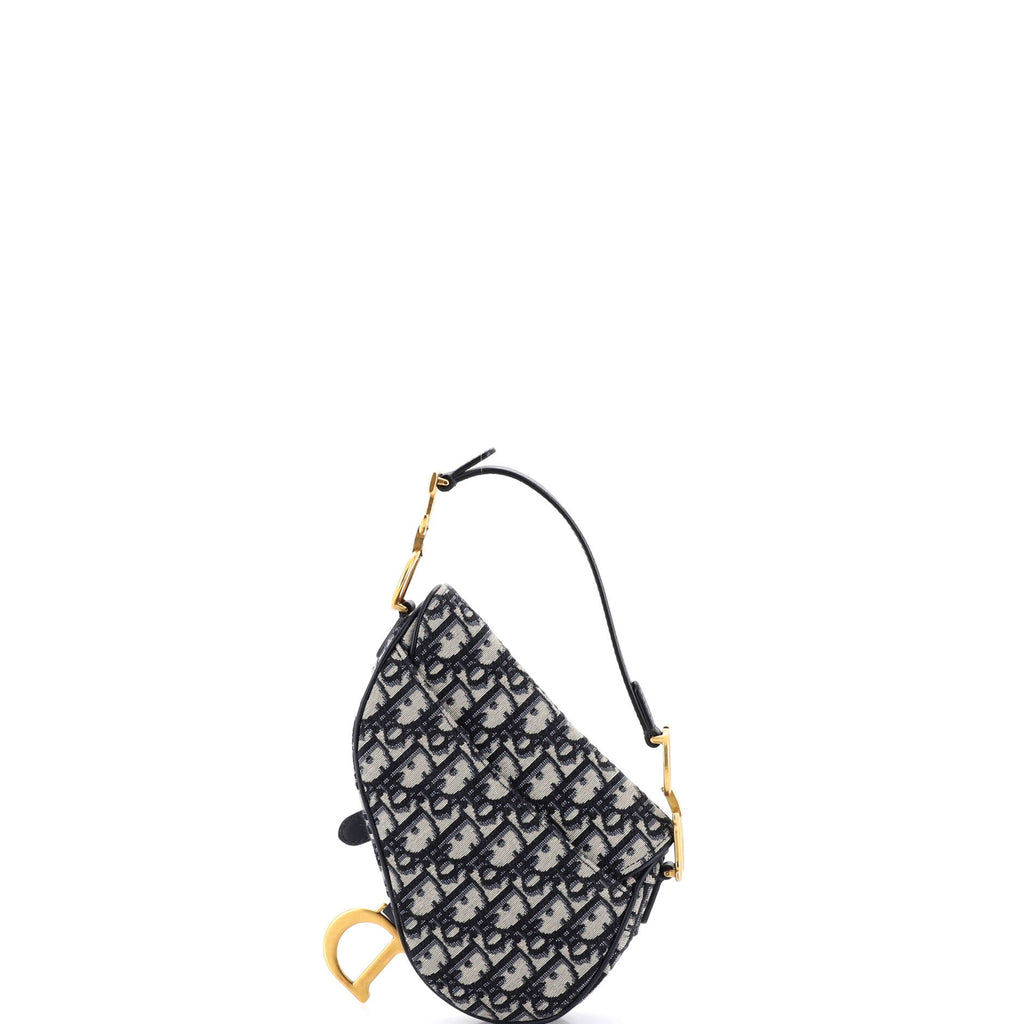 Saddle Handbag Oblique Canvas Mini