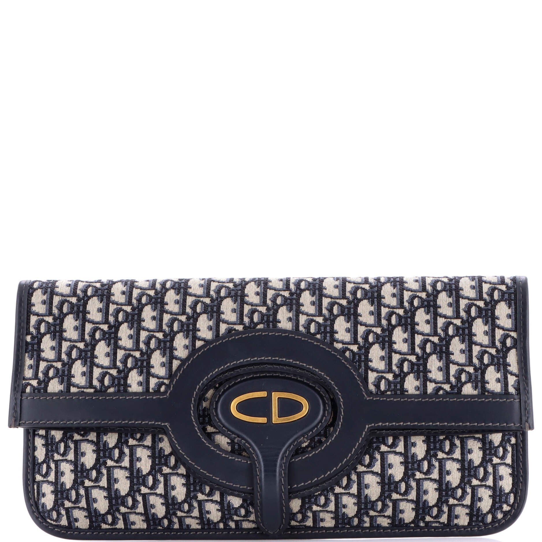Fold Over Clutch Oblique Canvas