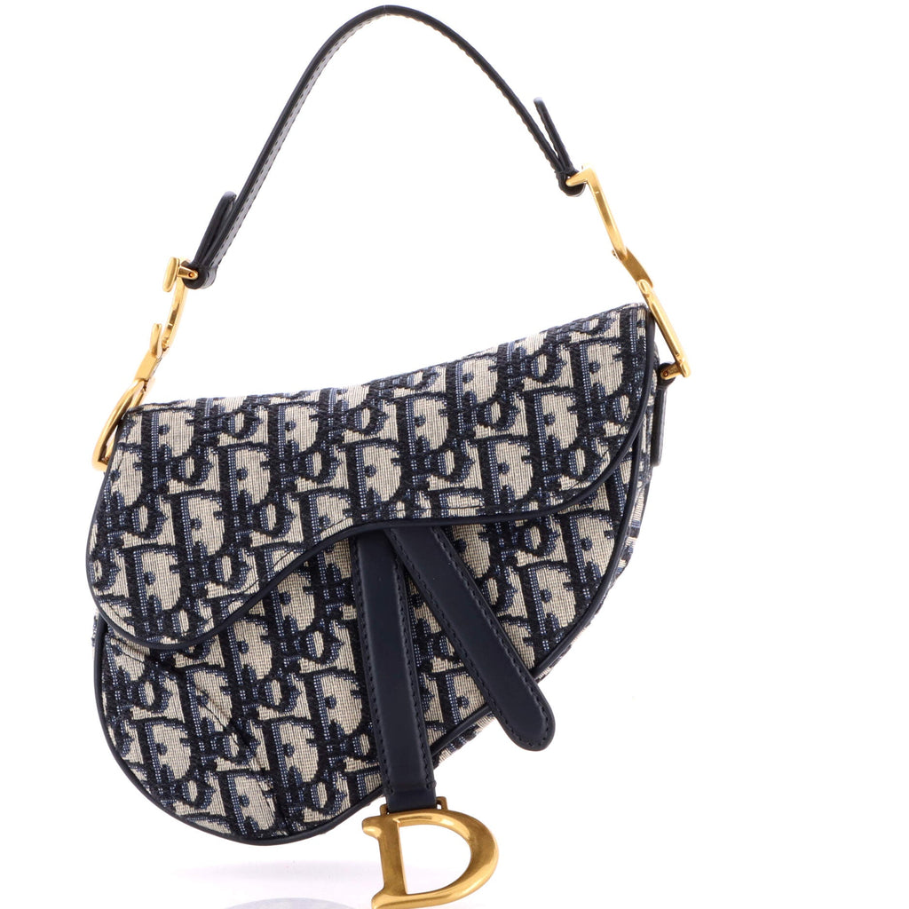 Saddle Handbag Oblique Canvas Mini