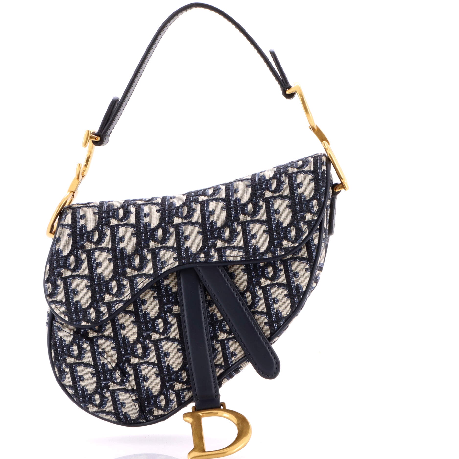 Saddle Handbag Oblique Canvas Mini