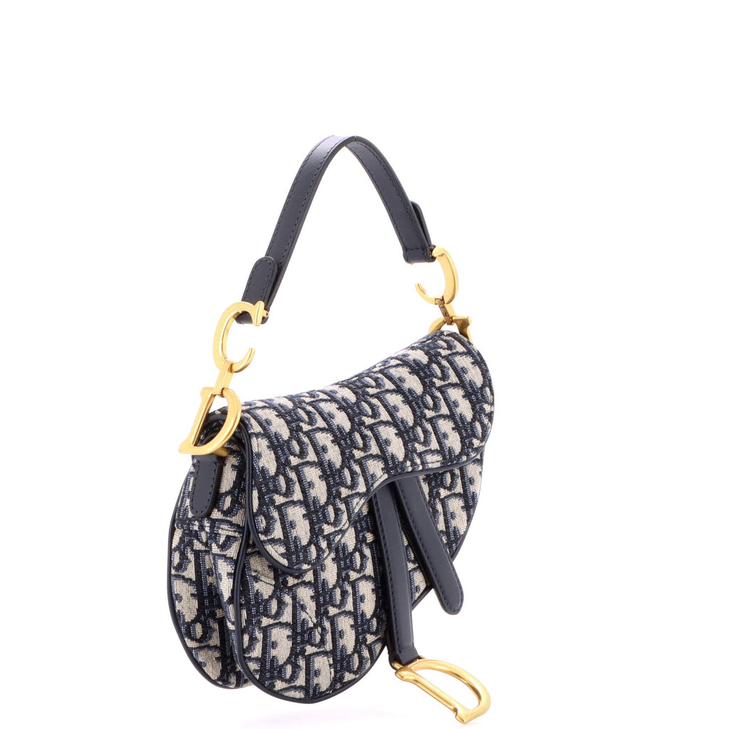 Saddle Handbag Oblique Canvas Mini