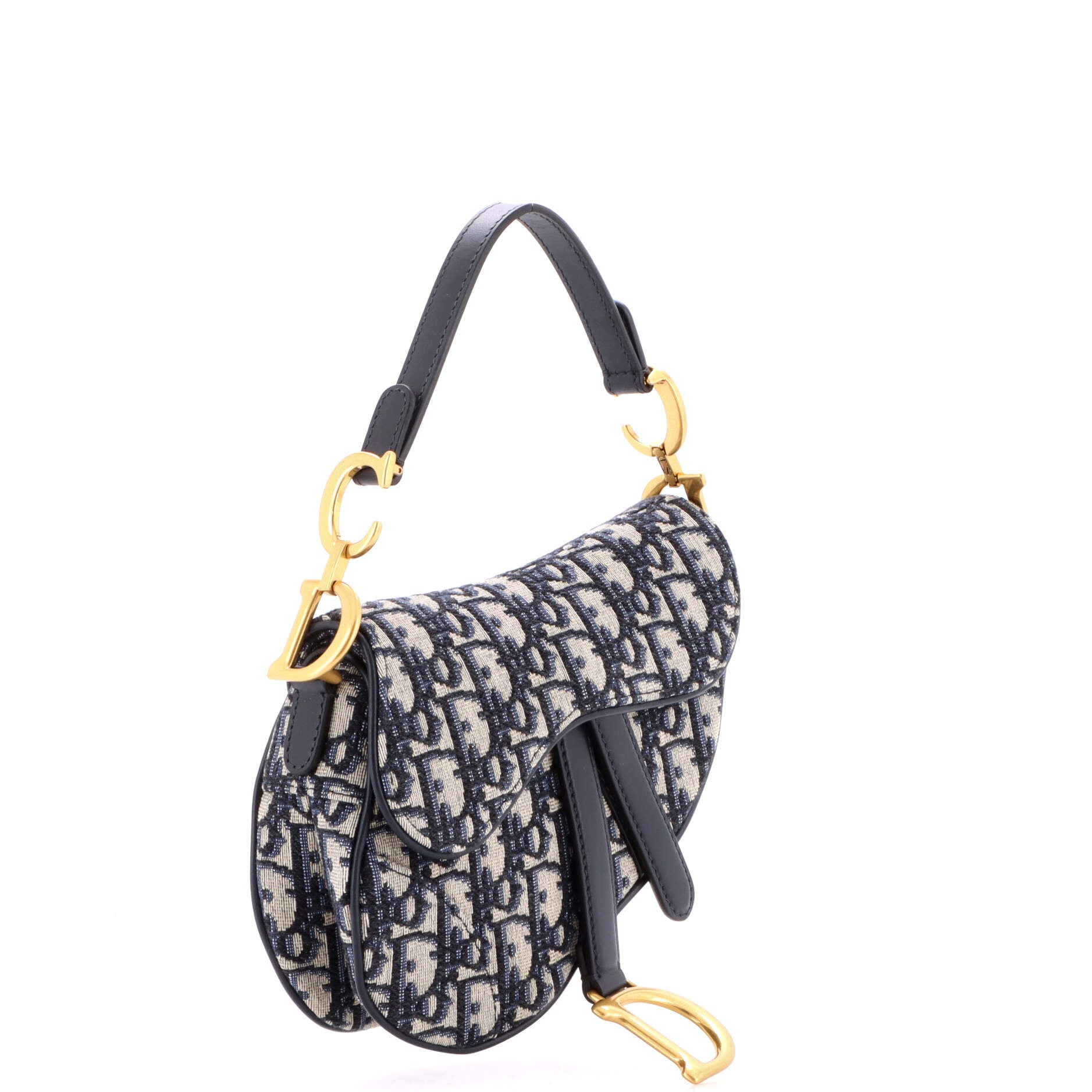 Saddle Handbag Oblique Canvas Mini