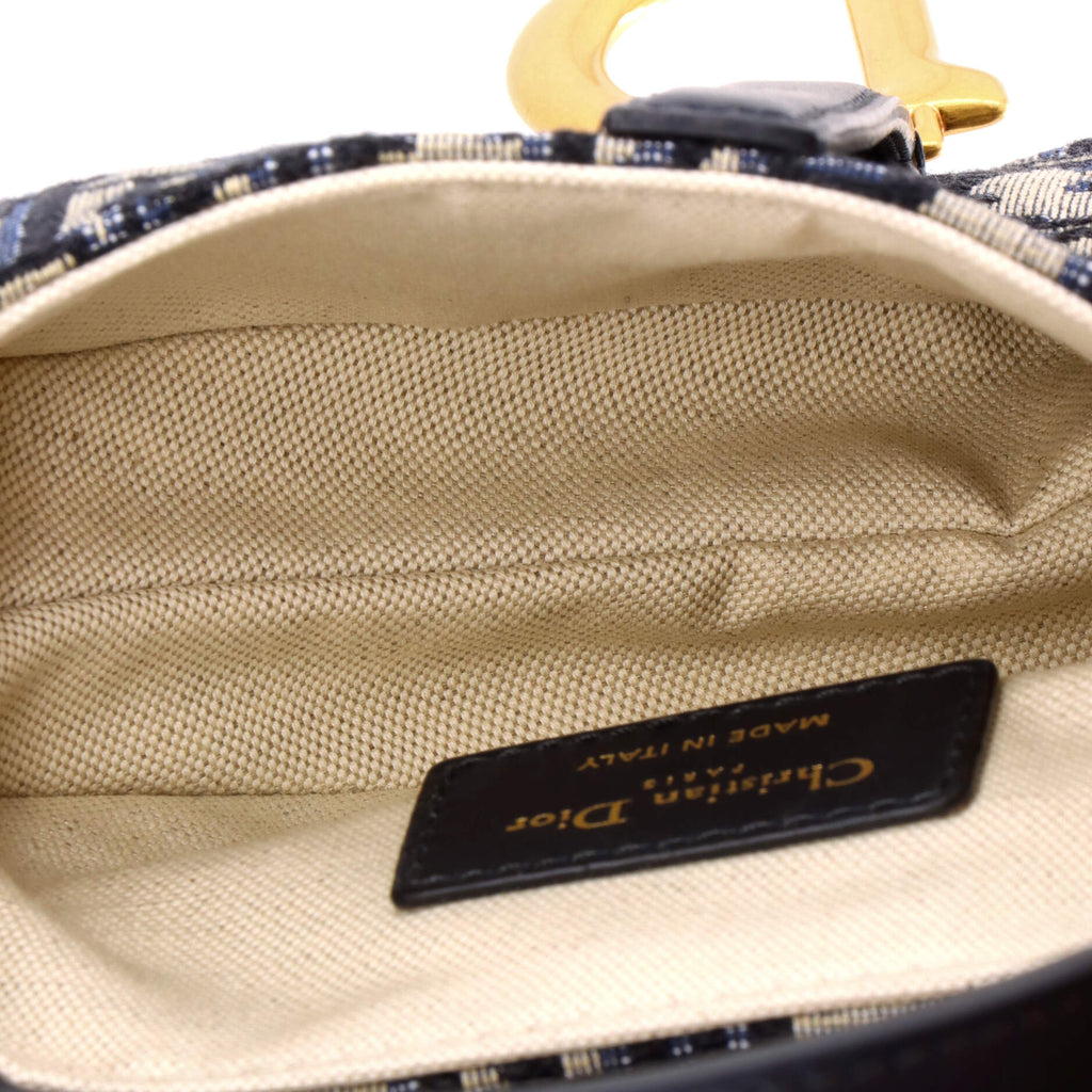 Saddle Handbag Oblique Canvas Mini