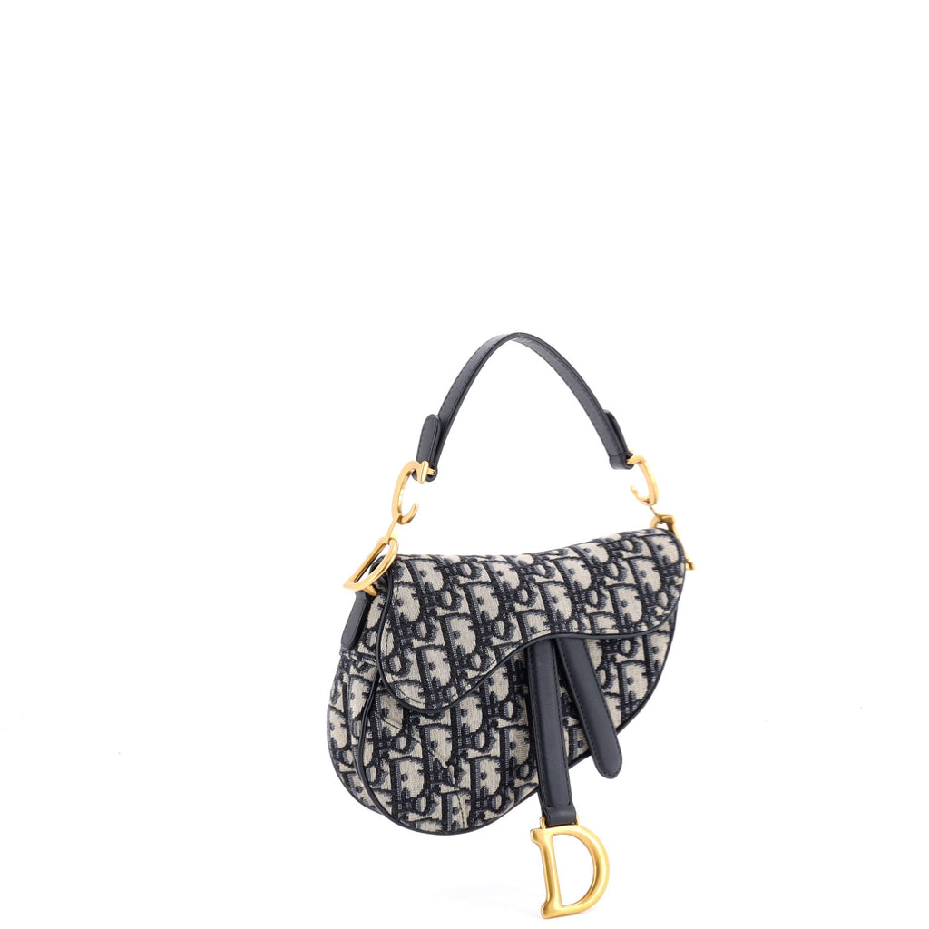 Saddle Handbag Oblique Canvas Mini
