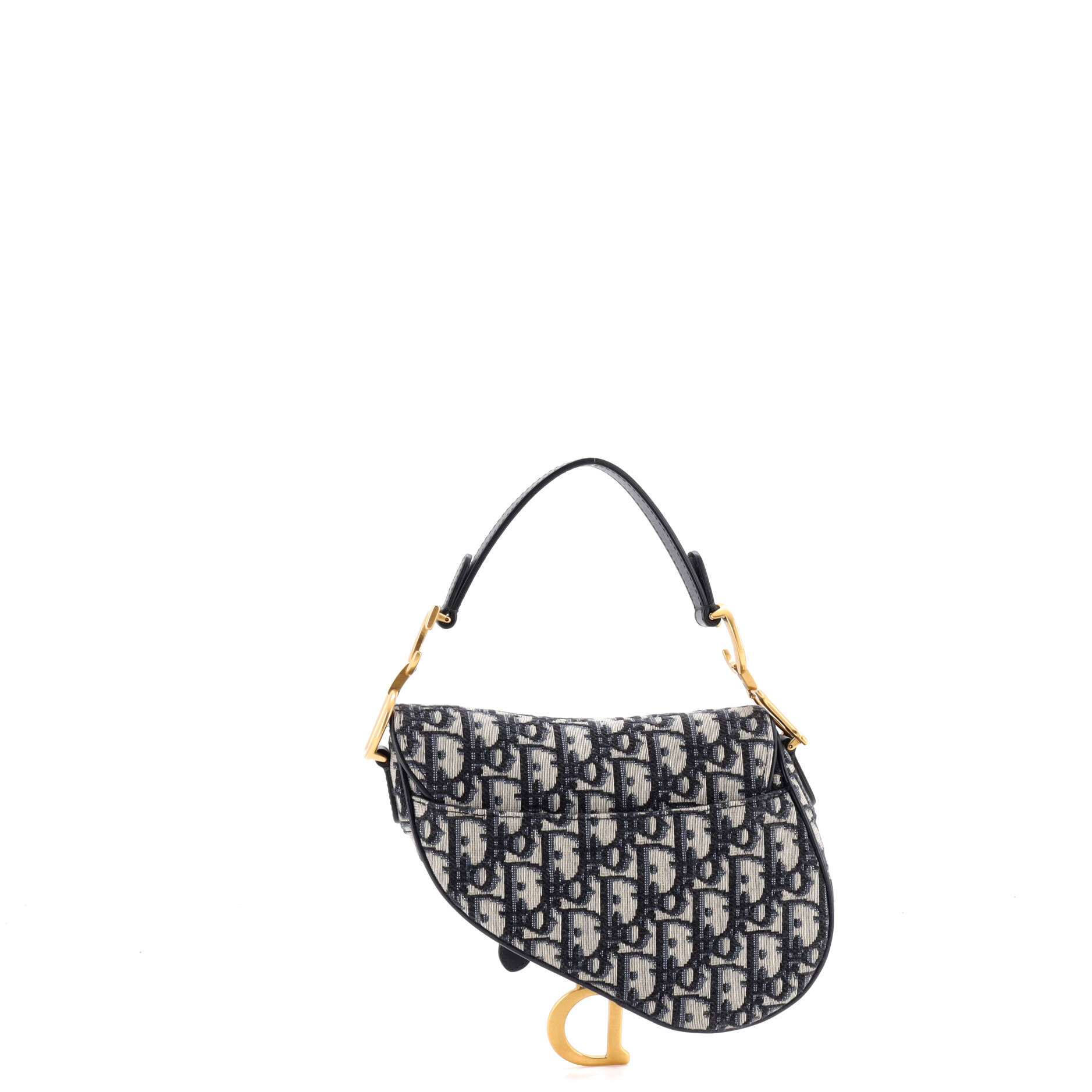 Saddle Handbag Oblique Canvas Mini