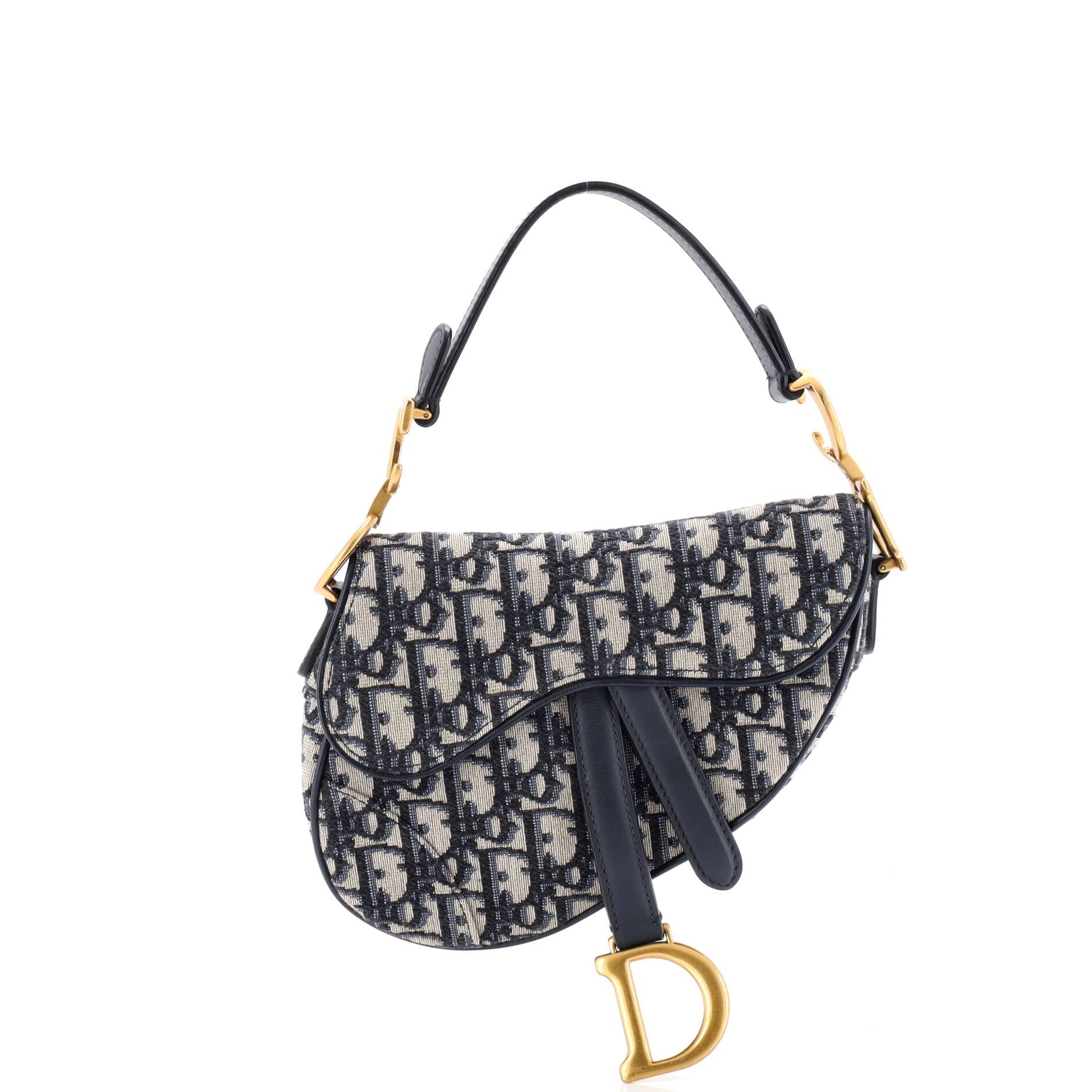 Saddle Handbag Oblique Canvas Mini