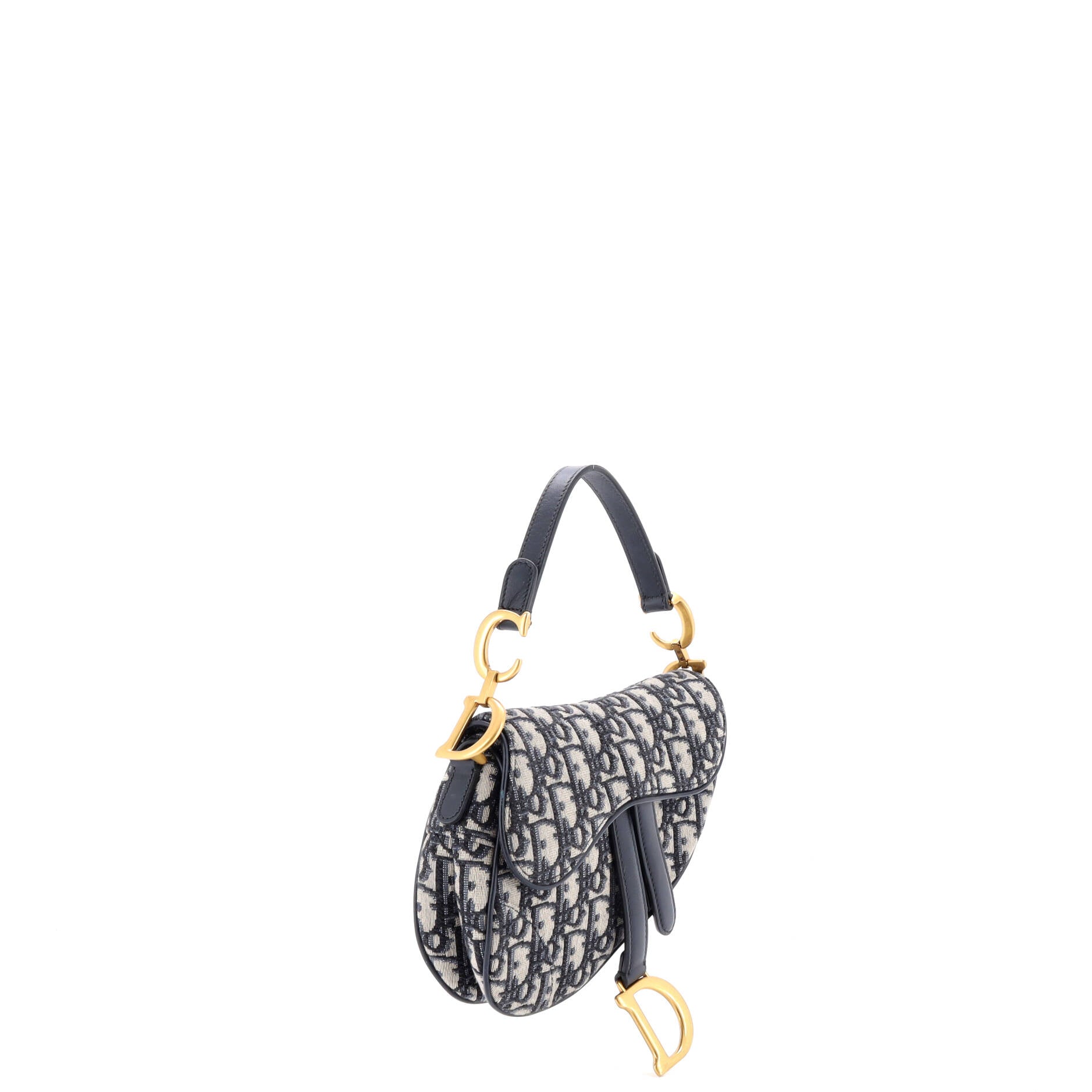 Saddle Handbag Oblique Canvas Mini