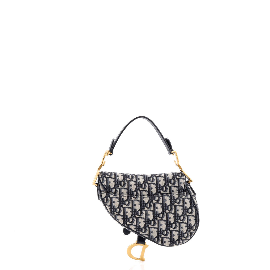 Saddle Handbag Oblique Canvas Mini