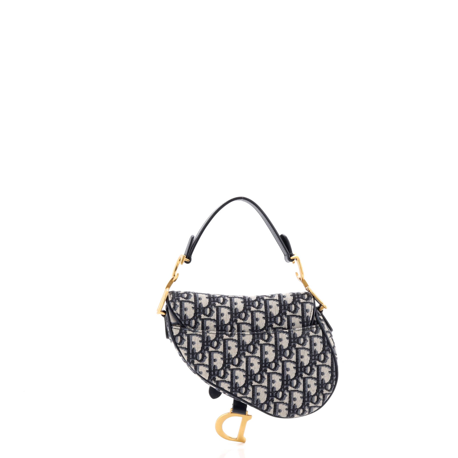 Saddle Handbag Oblique Canvas Mini