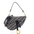 Saddle Handbag with Strap Oblique Canvas Medium