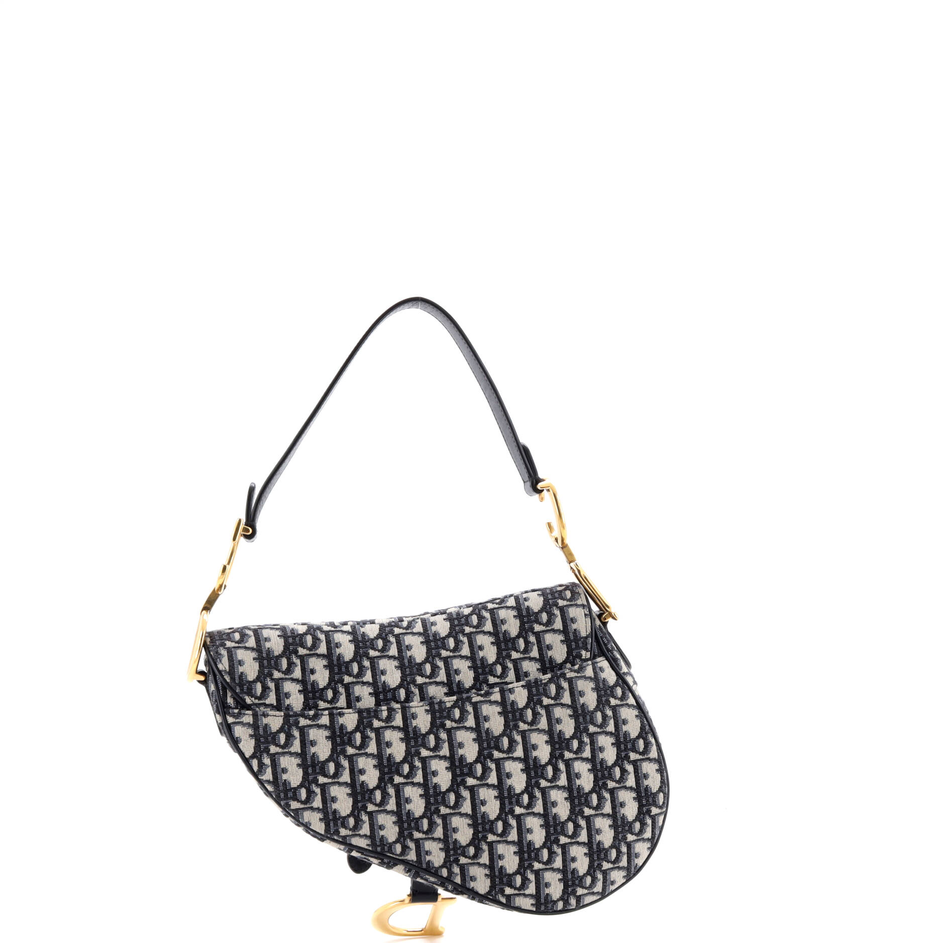 Saddle Handbag with Strap Oblique Canvas Medium