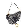 Saddle Handbag with Strap Oblique Canvas Medium